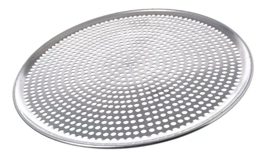 Charola perforada circular para pizza de 15