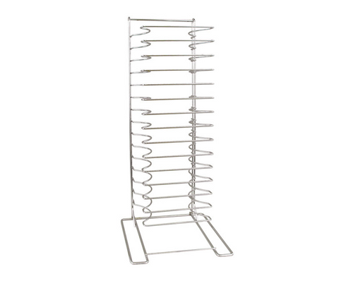 RACK CROMADO PARA MOLDES CALIENTES DE PIZZA -  15 RANURAS (19029) AMERICAN METALCRAFT