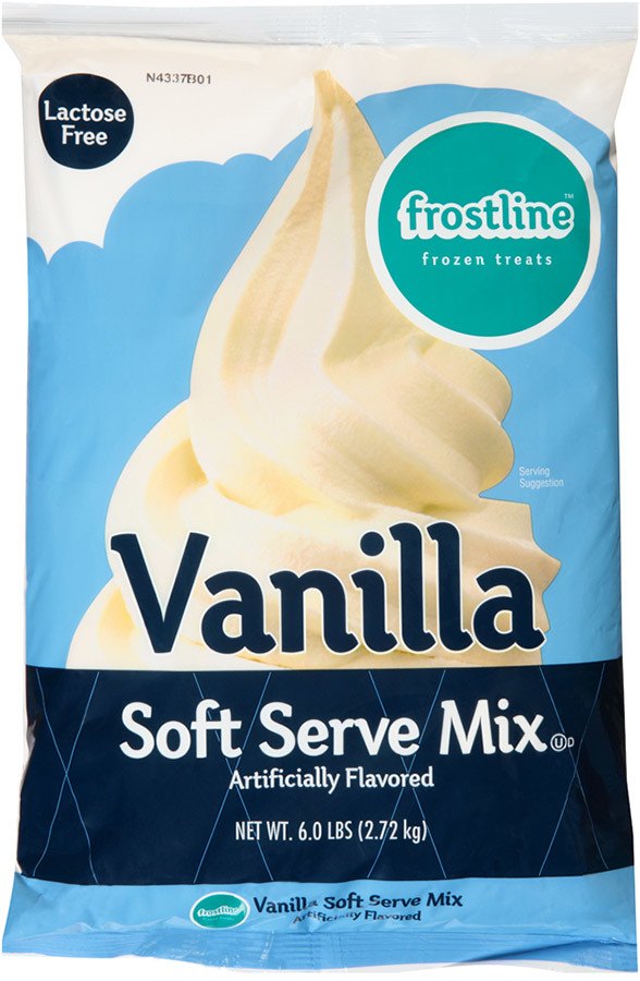 Mezcla para helado suave sabor vainilla Caja 6 bolsas (D400-C4000) Frostline